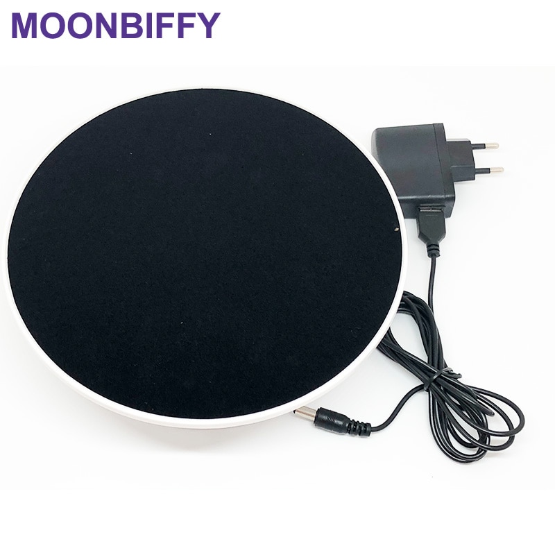 20cm 360 Degree Electric Rotating Turntable Display Stand for Photography Max Load 1.5Kg video shooting props Turntable Battery