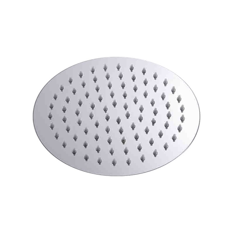 10 Inch Stainless Steel Ultra Thin Ceiling Rain Shower Square Big Bath Rainfall Nozzle Shower Bathroom Shower Head: 12inch circular