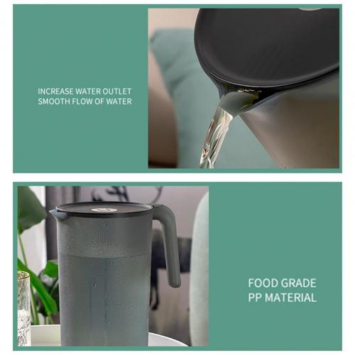 2000/2500Ml Clear Grote Capaciteit Pitcher Koud Water Waterkoker Container Fles Grote Capaciteit Plastic Koud Water Jug waterkoker: White 2000ml