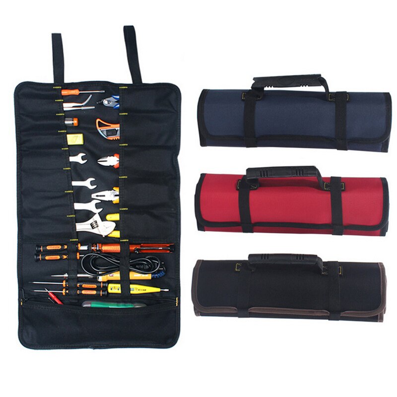 Multifunction Tool Transport Bags Practical Handles Oxford Canvas Chisel Roll Bags For Tool 3 Colors Instrument Case