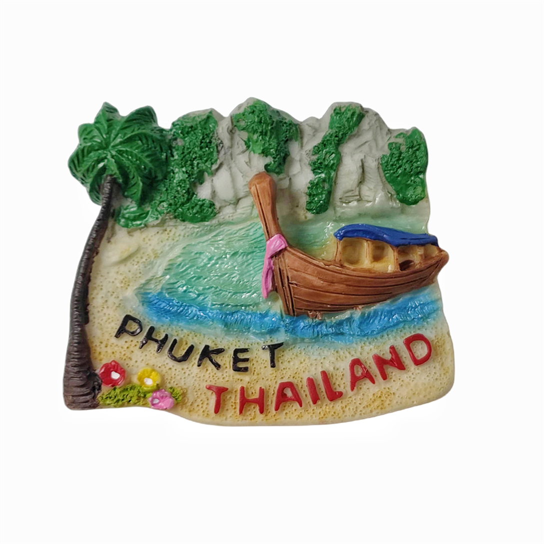 Phuket Thailand 3D Fridge Magnet Souvenir ,Resin Handmade Phuket Refrigerator Magnet Home Decoration Collection