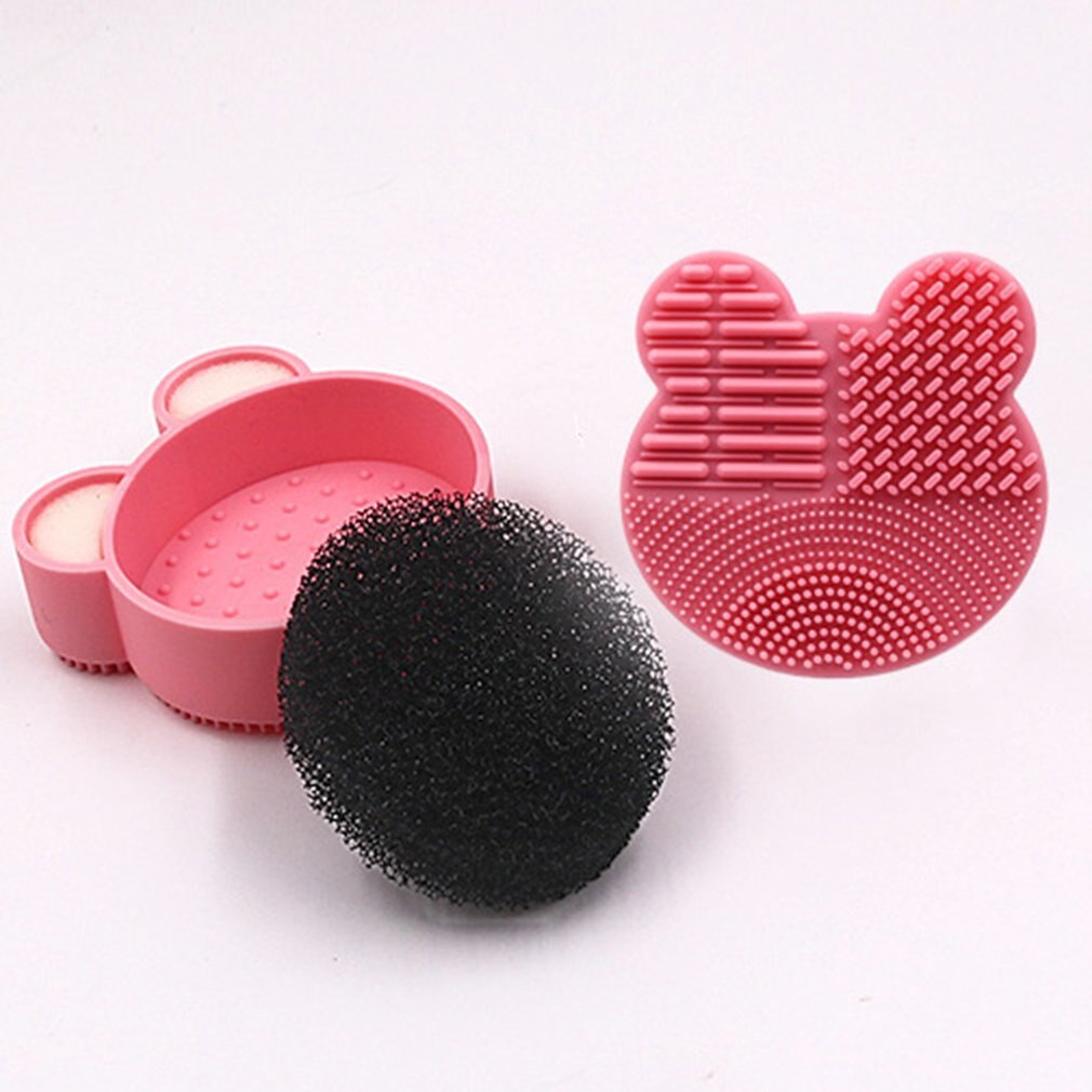 Lovely Brush Cleaner Washing Brush Pad Cleaning Mat Makeup Brush Cleaner
