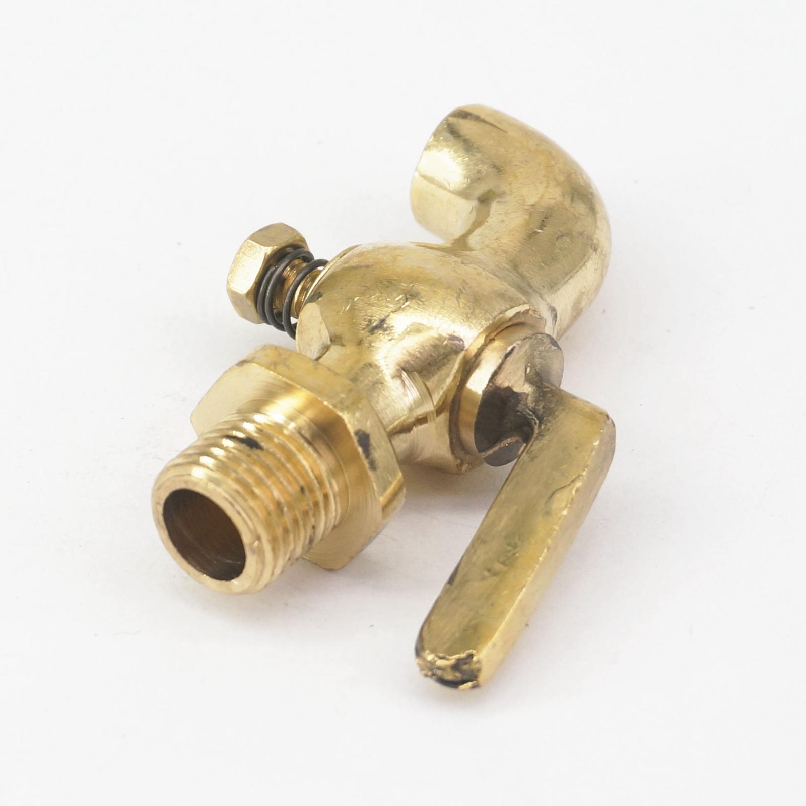 1/4 &quot; bsp hangänga anslutning brons antik vintage mässing ett handtag kran vattenkran petcock vvs