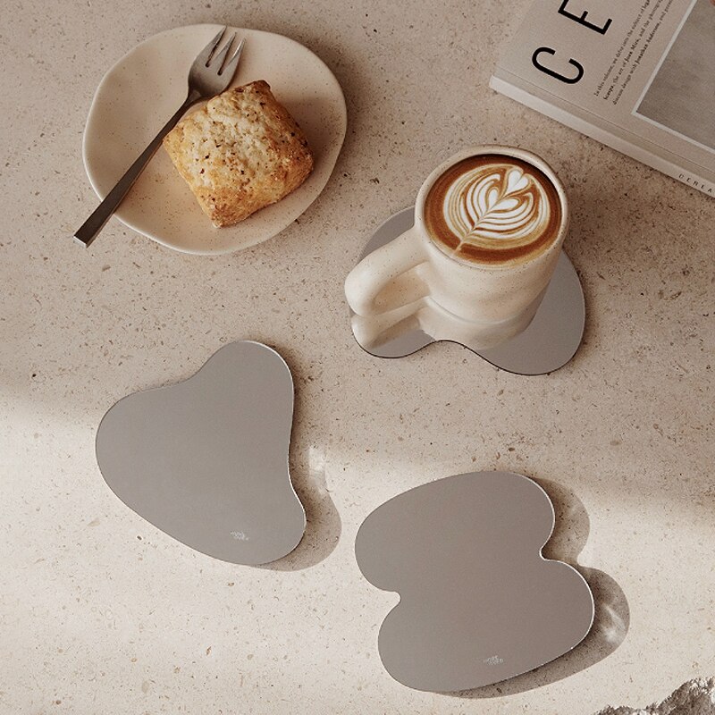 Ins Cup Onderzetters Acryl Spiegel Onderzetters Koffie Cup Mok Pad Isolatie Placemat Cafe Tafel Mat Desktop Decor Ornamenten