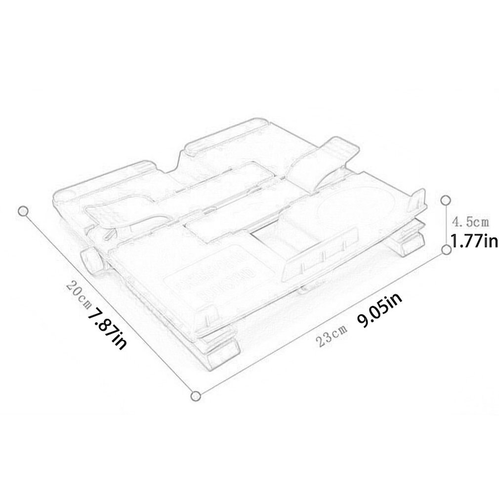 Foldable Book Stand Holder Portable Bookstand with Page Paper Clips for Student Children Reading Support Bookends