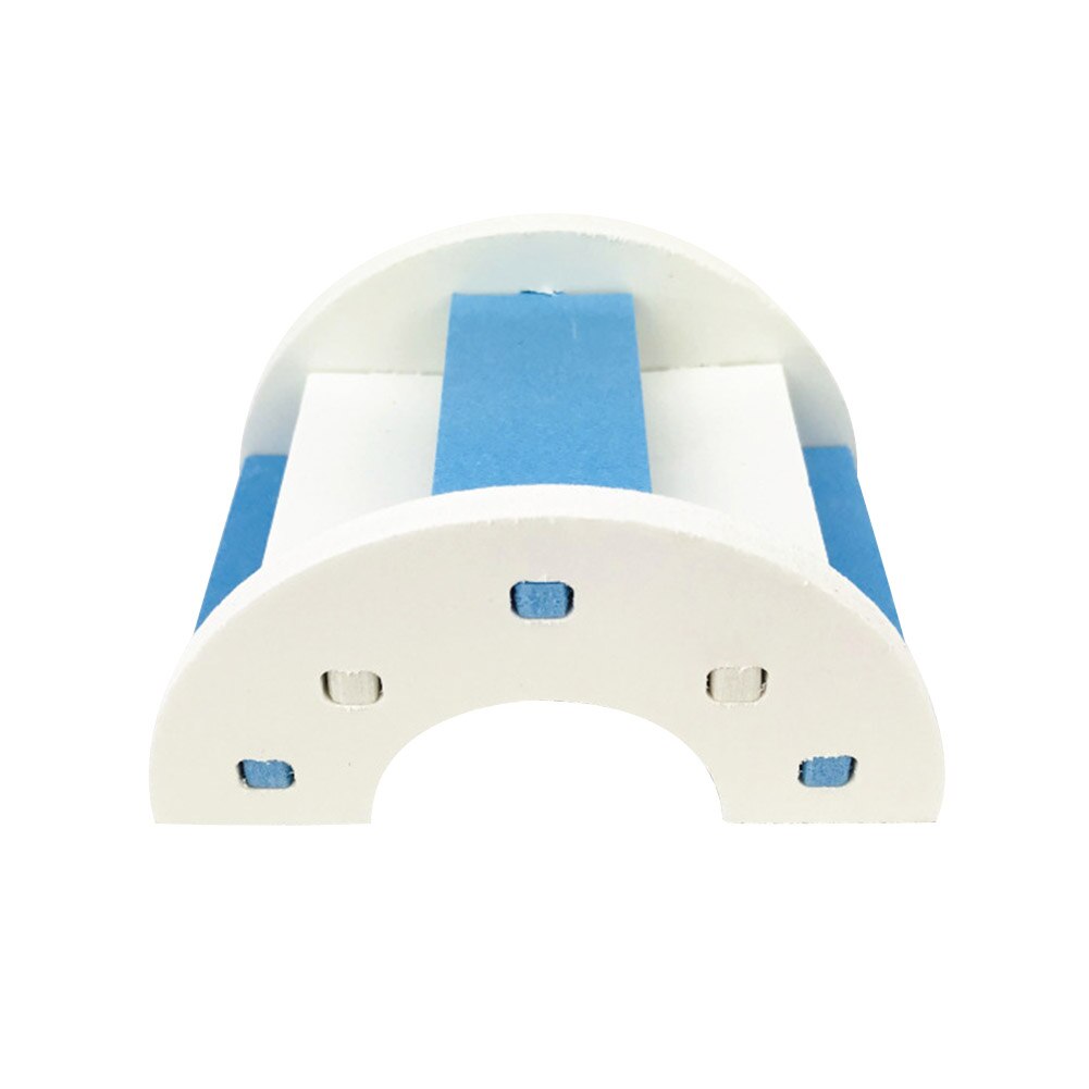 Ratón pequeño de PVC para hámster, juguete para escalar, puente con escaleras: Blue  White