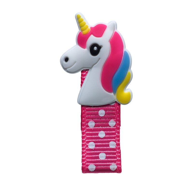 Eenhoorn Elastische Haarbanden Kids Rubber Hoofdbanden Haar Clips Haarspelden Meisjes Hoofddeksels Kinderen Haaraccessoires: 1PCS   2708-01