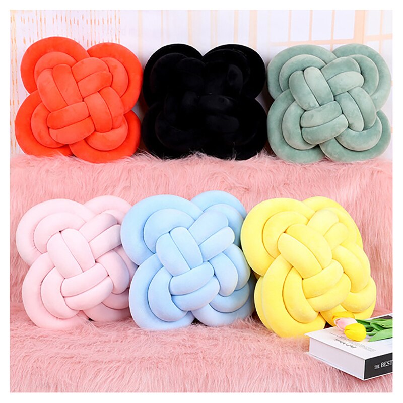 Bumpers Kussen Knoop Kussens Baby Knuffel Kussen Wieg Bumper Weven Bescherming Kussen Pad Accessoires YYJ006