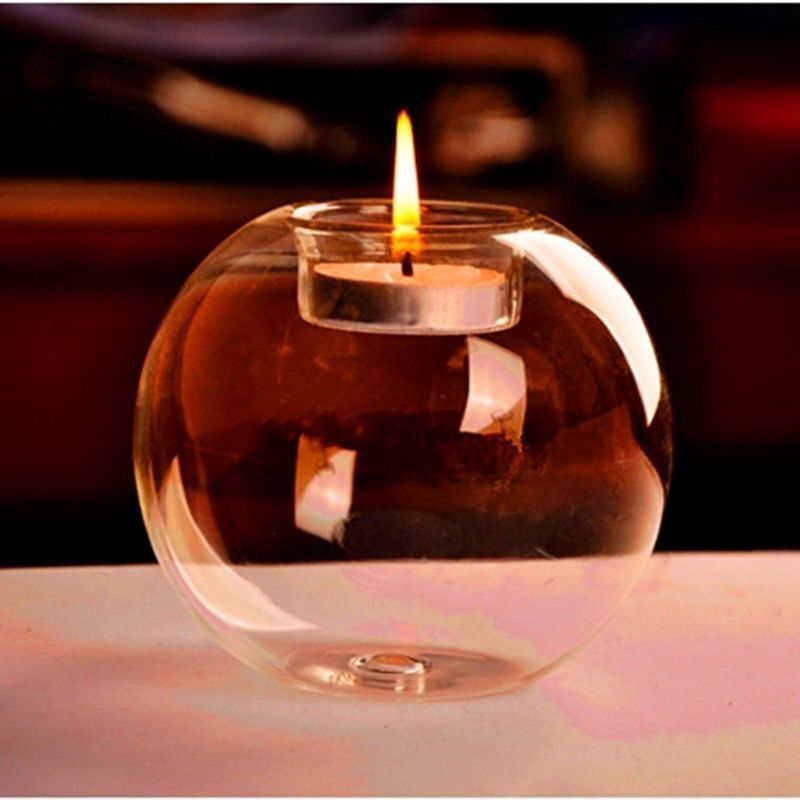 Romantic Angel Glass Crystal Hanging Tea Light Candle Holder Home Party Wedding Decor Fashionable Candlestick: A8CM