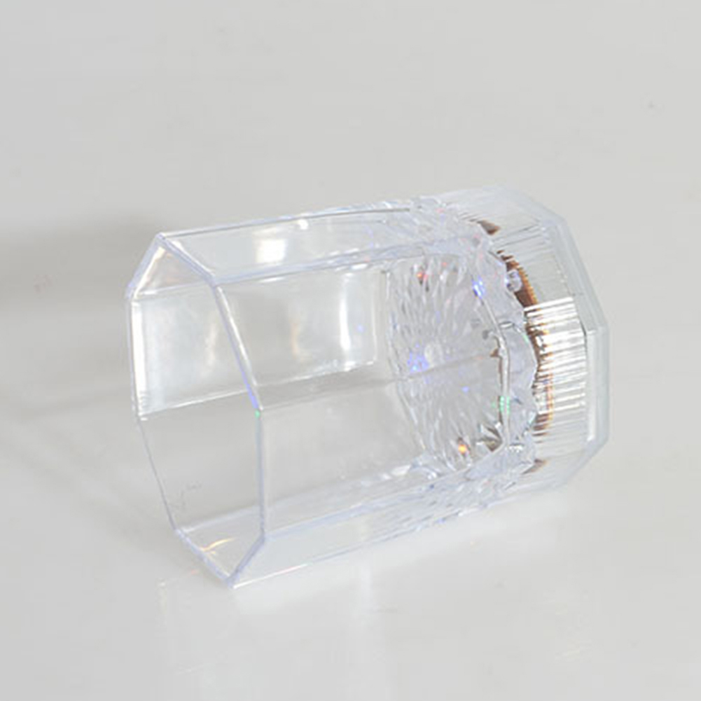 LED Light Up Color Change Water Activated Beer Octagonal Cup Mug Party Prop Colorful glowing octagonal wine glass bar beer glass
