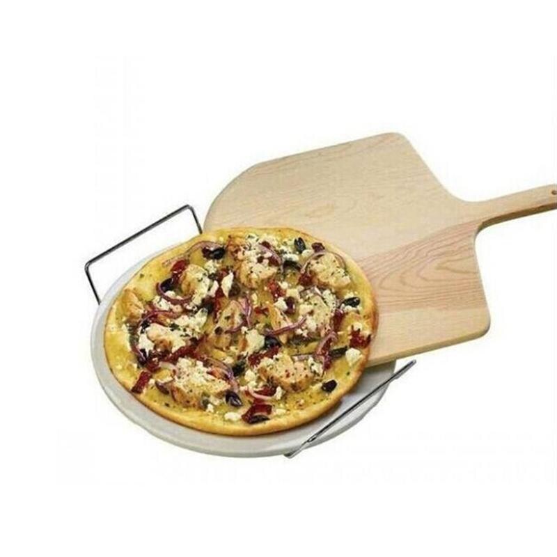 14 tommer naturlig træ pizzabakke tallerken charcuteri bord pizza spatel skovl pagaj bagning bagværk pizza og brød bakke pizza