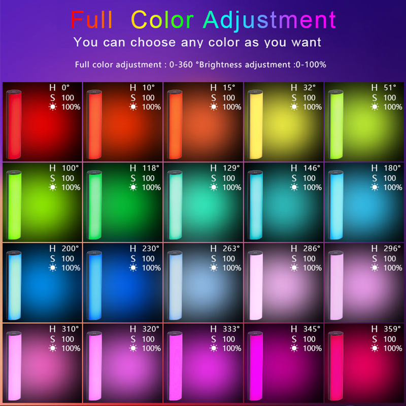 Magnetische RGB Licht Stock CIR95 CCT2500K-9000K Handheld Fotografie Stock mit Mini Stativ Füllen Licht LED Lampe für Video Vlog