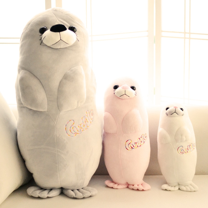 Lot de 40cm coussins en peluche en forme de phoque pour décoration de canapé, idéal pour un anniversaire de petite amie ou d'enfant (ntdiz 1074)