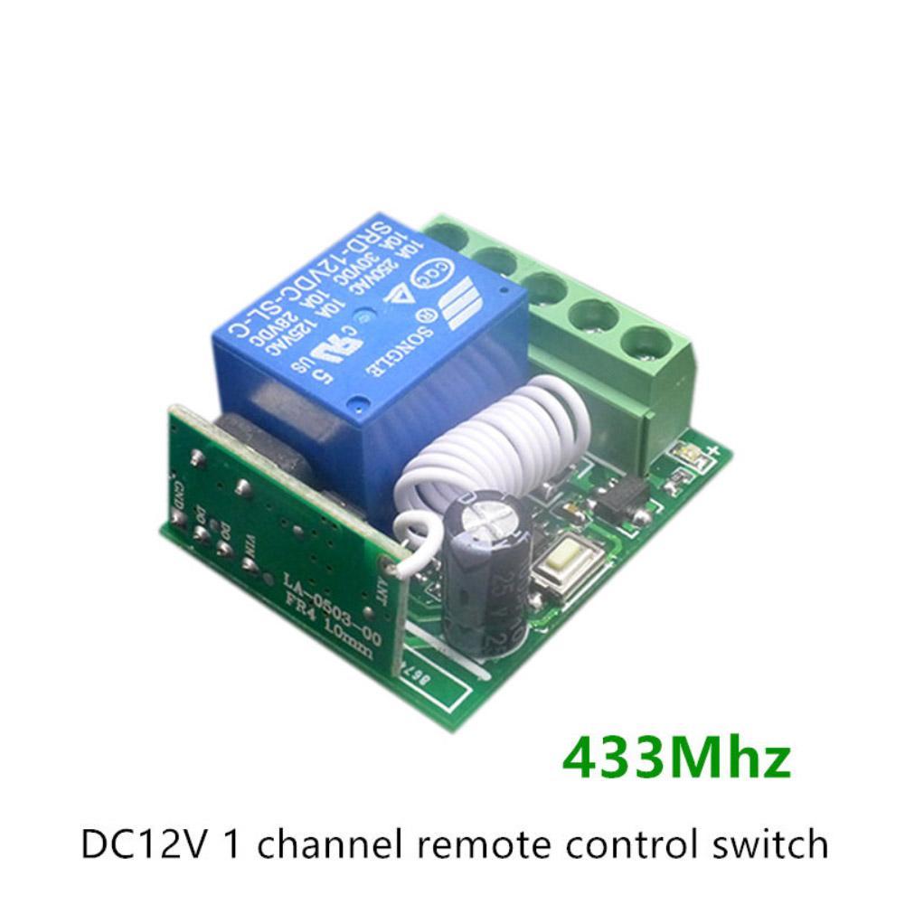 Universal Wireless Remote Control Switch DC12V 10A 433MHz Telecomando Transmitter with Receiver 433mhz remote control
