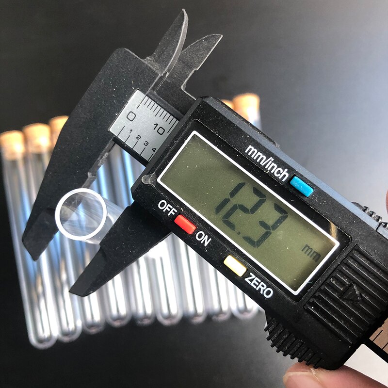 20PCS 12x100mm Clear Plastic Test Tube,School Supplies Lab Equipments Round Bottom Tube Vial with Cap，Wedding Favor Tube