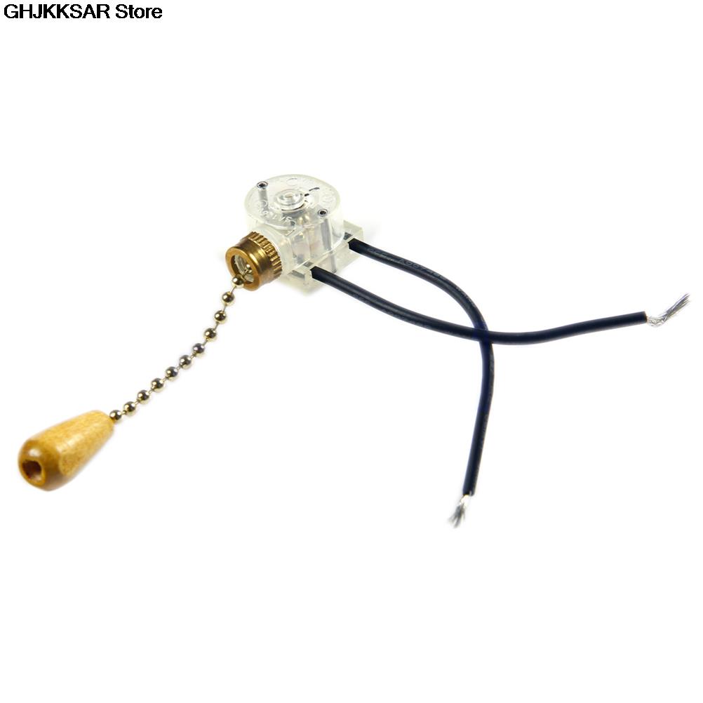 1set Ceiling Fan Wall light Bedside Lamp Replacement Pull Cord Chain Switch 3A/220V-250V