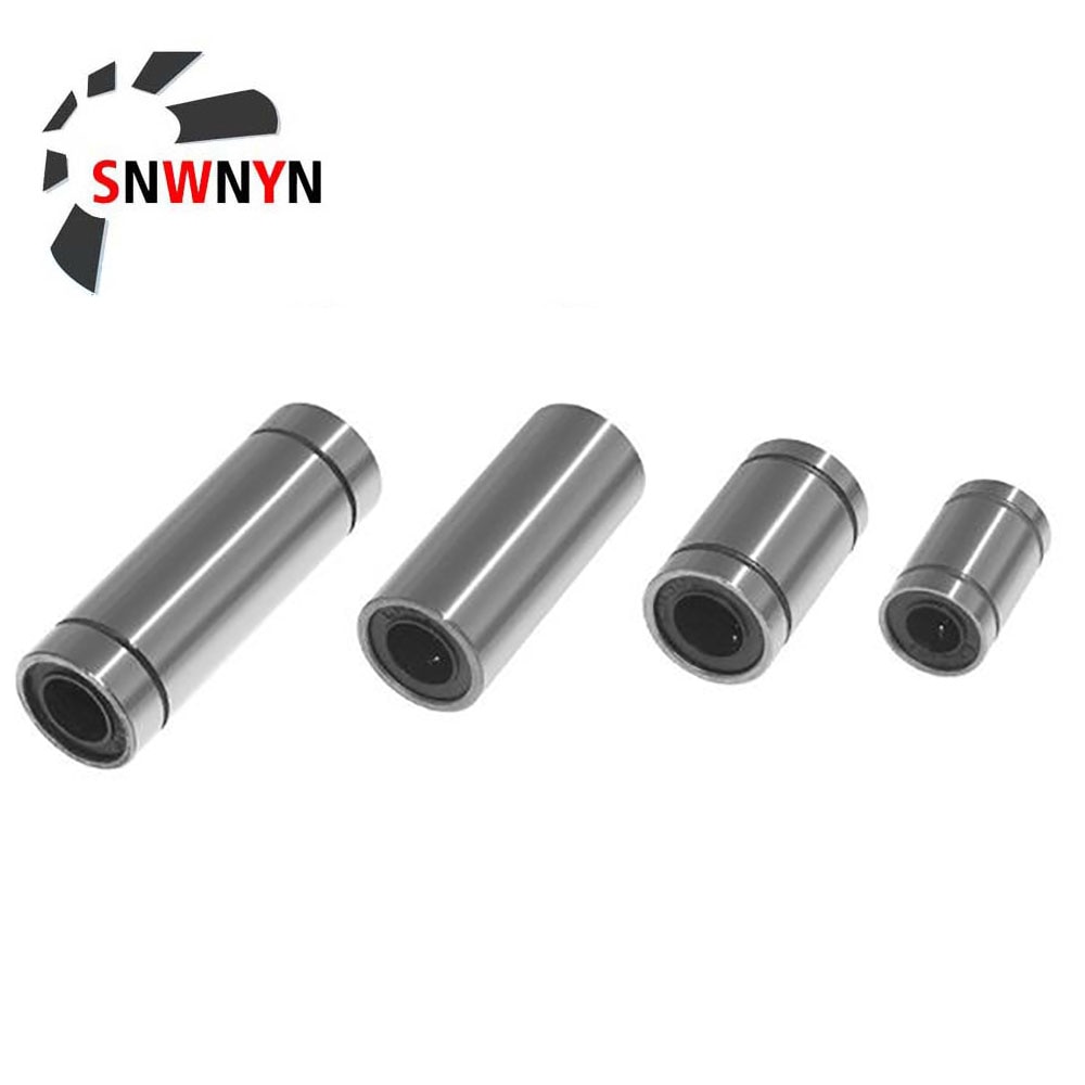 12pcs/Lot LM8UU Linear Bearings LM10UU LM12UU LM16UU Linear Bushing 8mm For CNC Rod Linear Rail Shaft Aluminum Parts