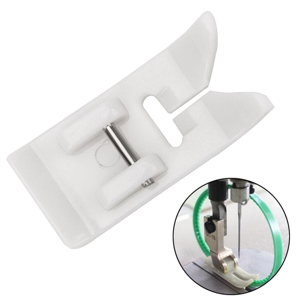 Leather Pressure Foot Non-Stick On Sewing Presser Presser Foot Household Sewing Machine Accessories 1 Piece White