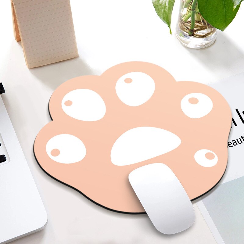 Kawaii Desk Pad Cute Mouse Pad Cat Pow Gaming Deskpad Desk Mats Office Accessories Mat for Mice Mouse Gamer: O