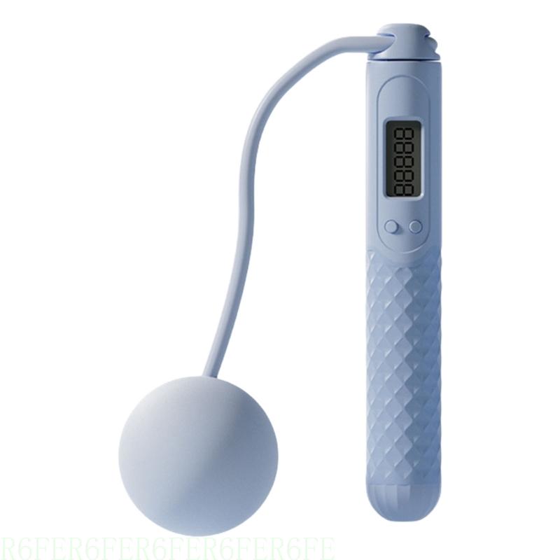 R6FE Ropeless Jump Rope Digital Jump Rope With Counter Indoor Jumping Rope Equipment for Women Men Adult Kids: Blue