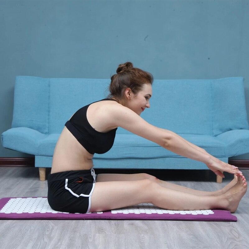 Tappetino per digitopressione a punta larga tappetino per massaggio e cuscino Yoga cuscino per agopuntura allevia il dolore muscolare tappetino per massaggio del corpo