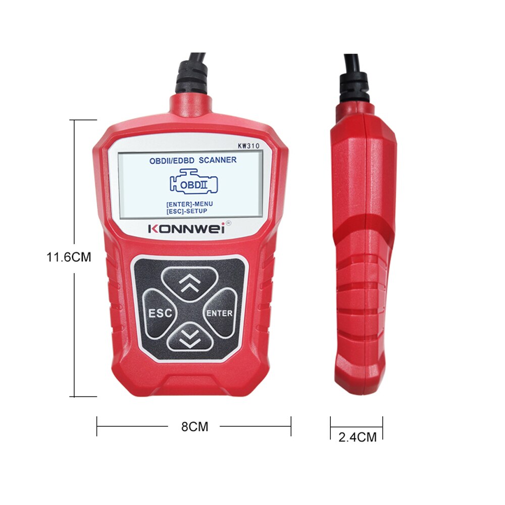 KONNWEI KW310 Obd2 Car Diagnostic Tools Automotive Scanner OBD 2 Engine Analyzer Code Reader Vehicle CAN Obdii Scan Tool tester