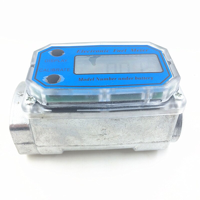 Digital Turbine Flow Meter Flowmeter Gauge Caudalimetro Electronic Flow Indicator Sensor Counter Petrol Fuel Plomeria Water DN25