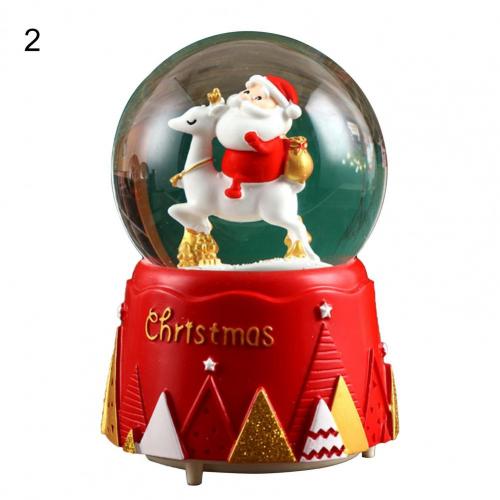 Desktop Decor Cute Christmas Glass Snow Globe Ornament Display Christmas Snow Globe Christmas:  L 2