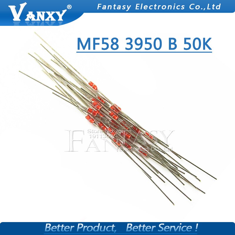 20 pcs Thermal Resistor NTC MF58 3950 B 50K ohm 5%
