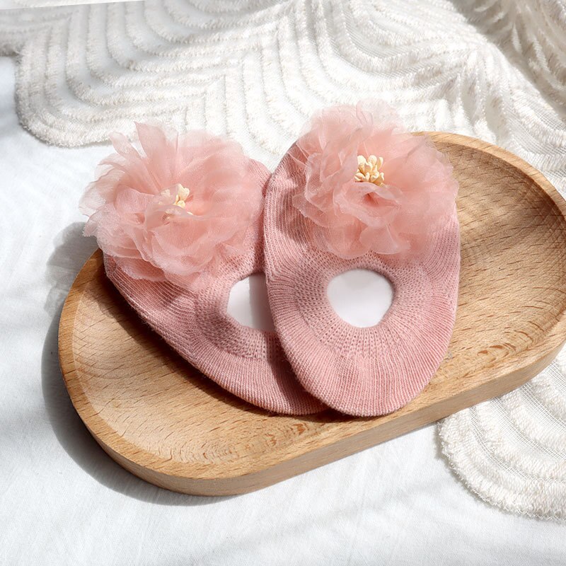 Cute 3D Flower Baby Socks Spring Summer Infant Baby Floor Socks Soft Cotton Anti-Slip Boat Socks for Princess Girls Accessories: g / 12 to 24m