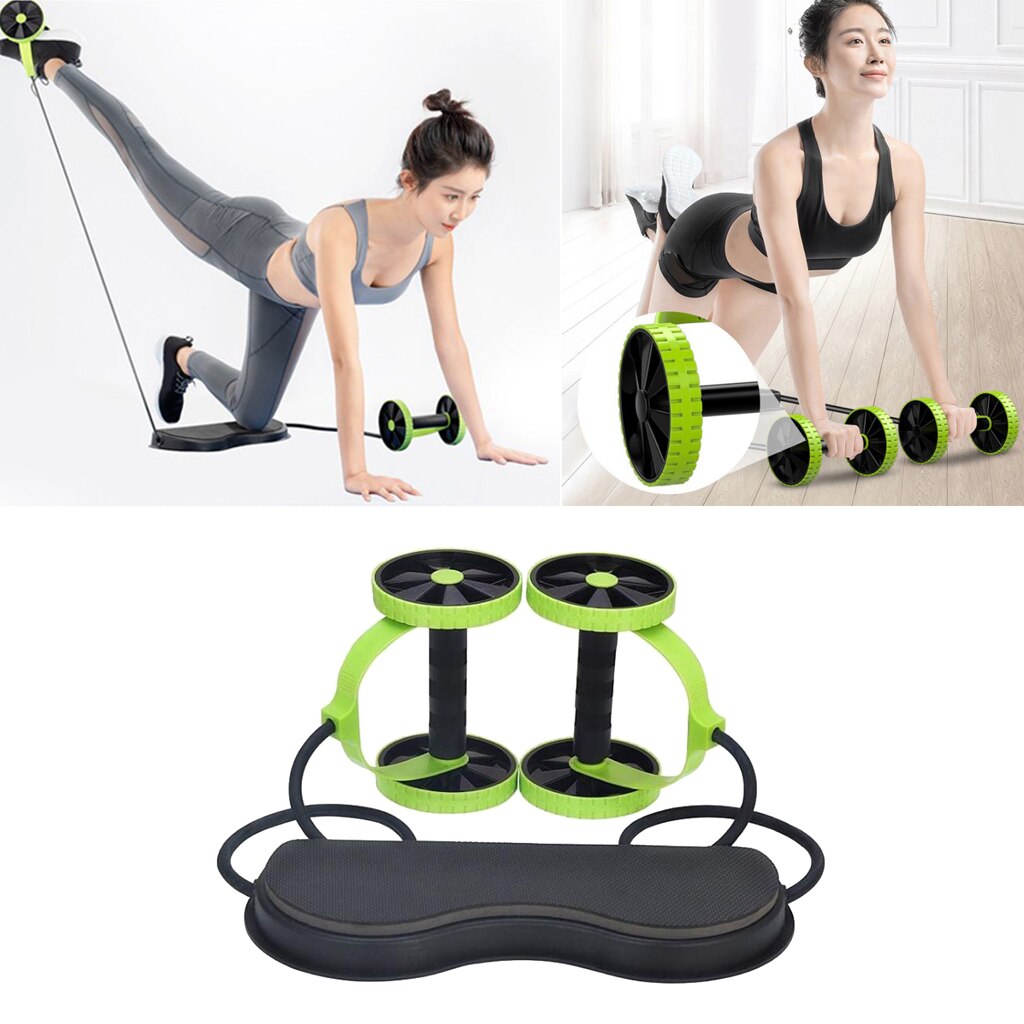 Roue à roulettes Ab avec équipement d'entraînement d'exercice de entraîneur de muscles abdominaux Mat