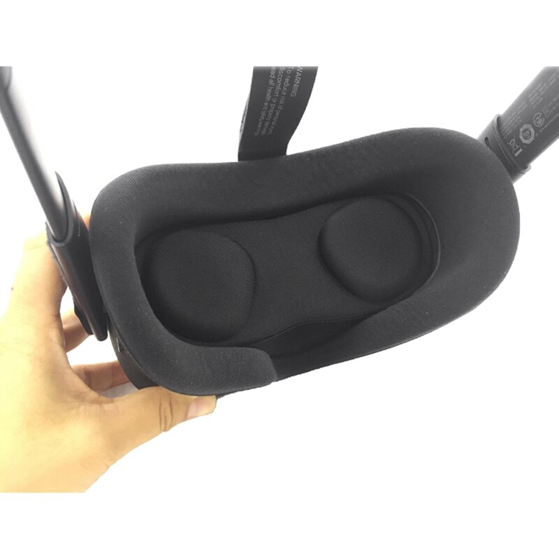 Vr rosto máscara de silicone almofada com vr lente protetor capa para oculus busca rosto capa almofada à prova de suor luz