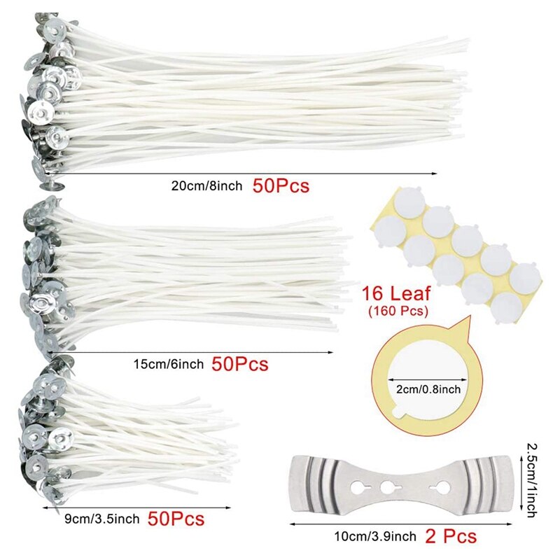 312 Pcs Candle Making Supplies, Candle Wick Sticke... – Grandado