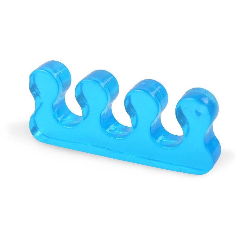2pcs / Pair Sub-toe Separator Finger Pin Device Pads Thumb Tip Foot Care Tool Straighteners Alignment Bunion Gel Pain Relief: 04 Blue