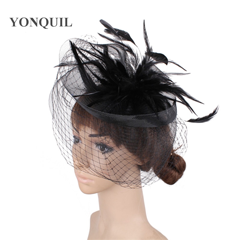 Șic, făcută manual pentru nuntă, tulle, pălărie de fascinator, accesorii din plasă, pălărie pentru mireasă, pentru femei, nailon, pentru femei, pentru petrecere, pentru cină, pălărie mireasa