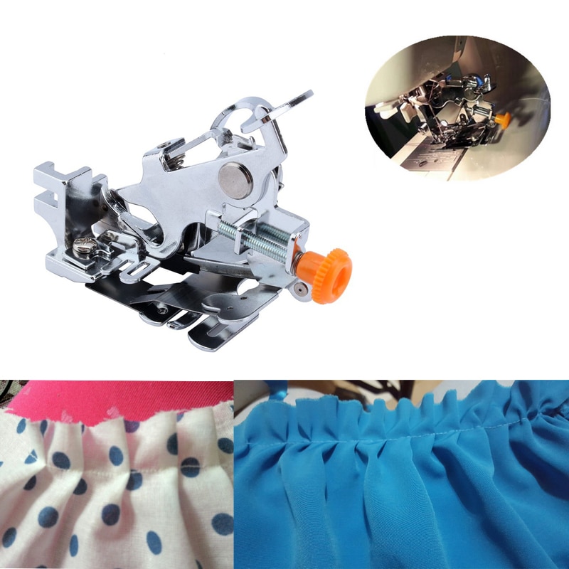 Domestic Ruffler Sewing Machine Presser Foot ruffler foot presser feet low shank for brother singer janome white