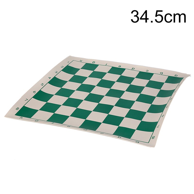 Vinyle tournoi échiquier pour enfants jeux éducatifs vert & blanc tableau magnétique pour les échecs P15 34.5cm