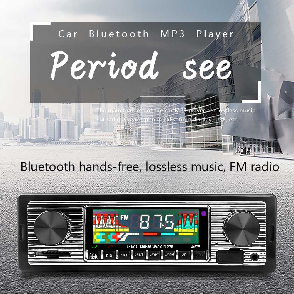 Bluetooth Car MP3 Player Auto Car Radio Wireless Multimedia Player AUX USB FM 12V Classic Stereo Car Audio Player Car Electric
