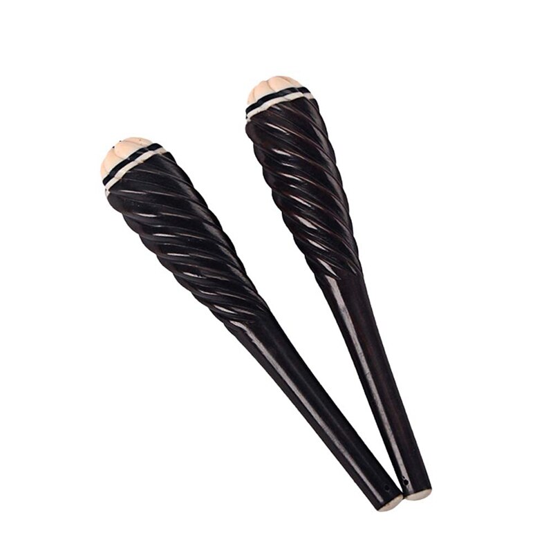 2 stuks zwarte sandelhouten erhu-schachten voor snaarinstrumenten