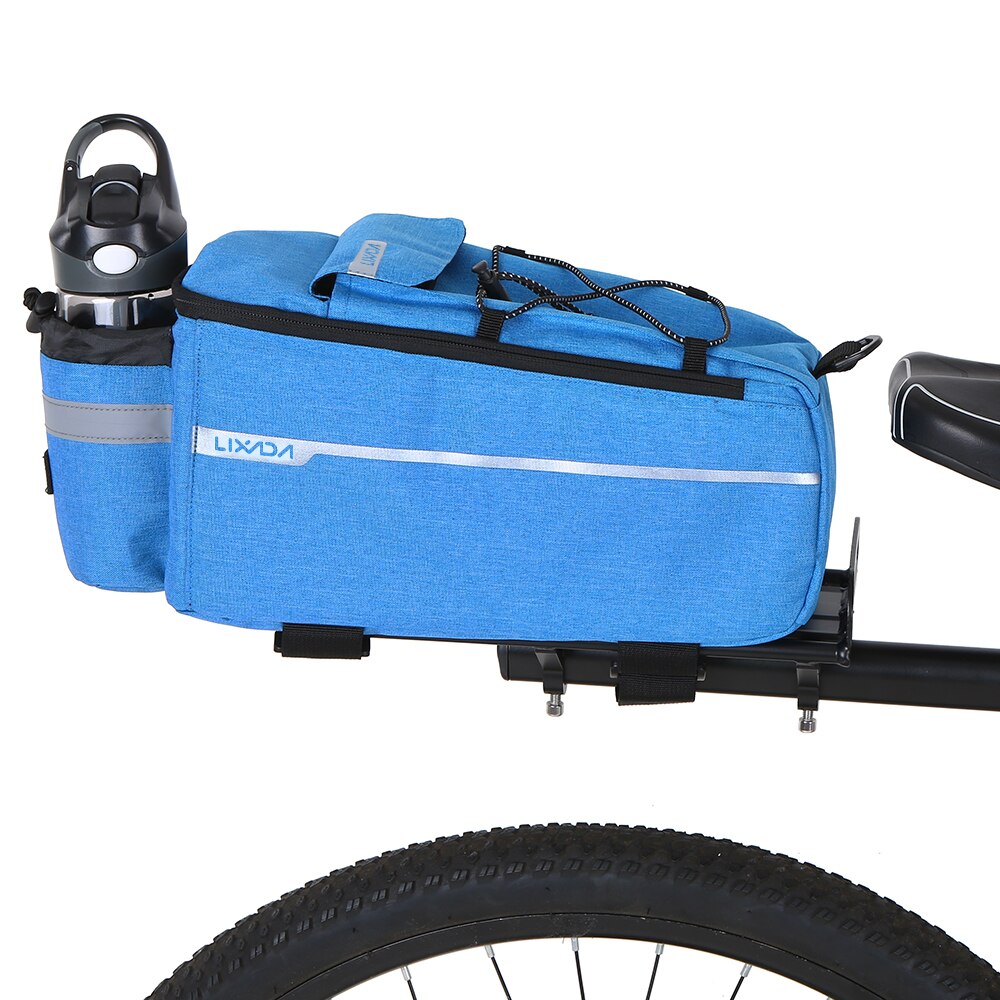 25l cykel bagsædetaske multifunktionel udvidelig vandtæt mtb cykeltaske taske cykelstativtaske med regntæppe: Type 3 blå