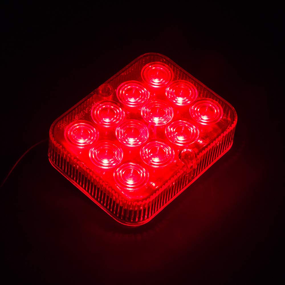 AOHEWEI 2 luces antiniebla traseras LED para remolque luz antiniebla roja 12 V 24 V impermeable para coche remolque caravana camión