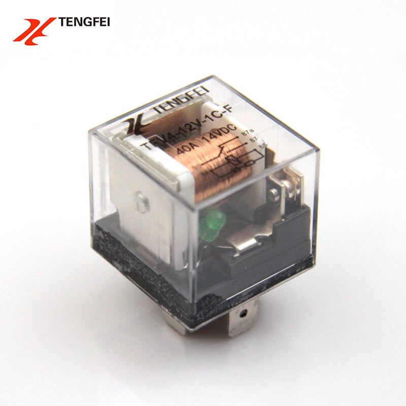 1pcs 5 Feet Conversion Waterproof Automotive Relay 12V 40A Car Control Device Car Relays DC High Capacity Switching
