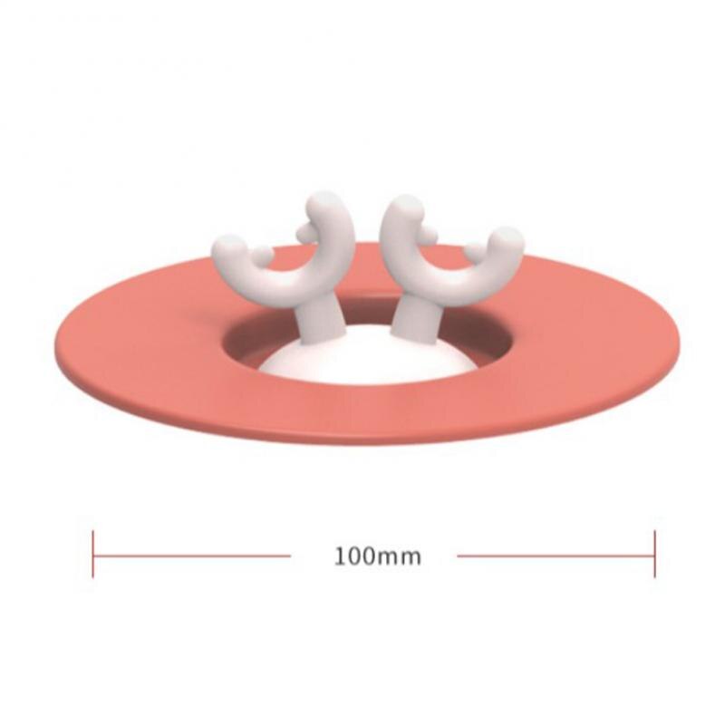 Cartoon Geweih Silikon Tasse Deckel Becher Keramik Tasse dicht Staub-proof Spill-proof Seal Kreative Schüssel deckel Multi-zweck Tasse Deckel