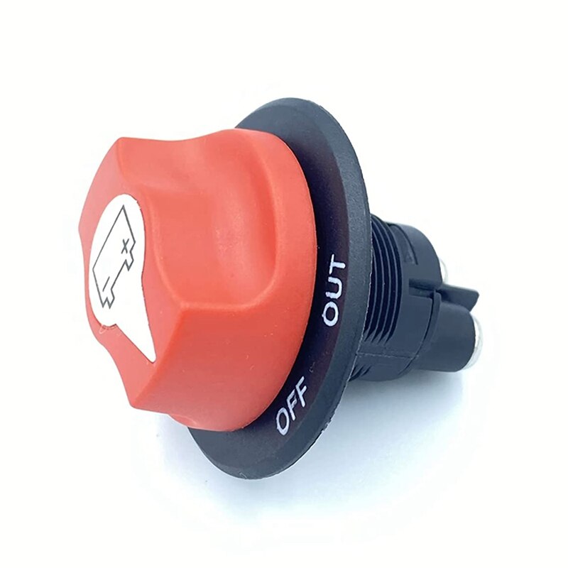 Interruptor aislador de batería, interruptor de corte Maestro de desconexión de batería 100A, para barco marino RV ATV UTV, con Cable de alimentación