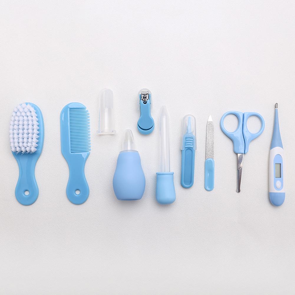 10 Pcs/set Safe Health Baby Nail Trimmer Baby Care Haircut Thermometer Nail Clippers Care Tools Kit Nail Products