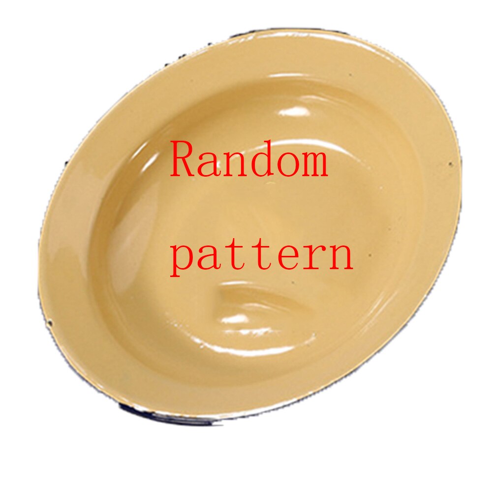 Styl ludowy talerz przekąnarty płytkie talerze emalia danie prześdowcip przetwarzanie tanie płyta losowy wzór talerze porcelanowe: 20cm / żółty losowy