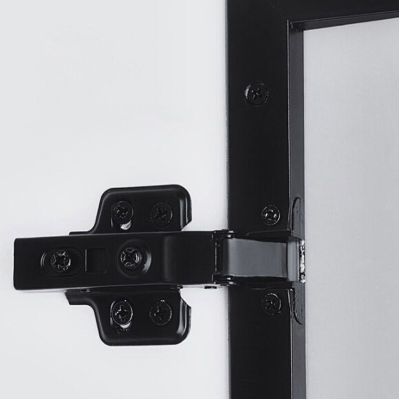 Aluminum Alloy Frame Glass Door Hinge Cold Rolled Steel Silent Hydraulic Built-in Damping Buffer Mute Hinge