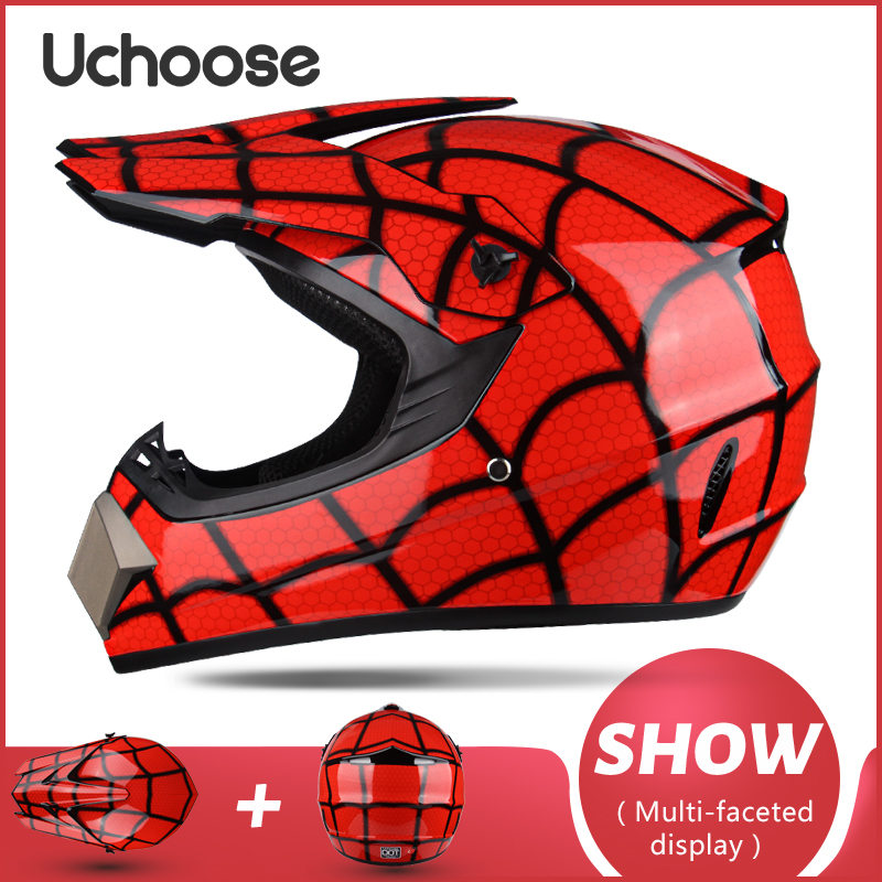 UCHOOSE Motorhelm Shark Motocross Off-Road Helm Kinderen Moto Bike Accessoires ATV Capacete De Moto Ike Downhill AM DH