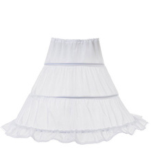 White Formal 3 Hoops Children Kid Skirt Bridal Petticoat Crinoline Underskirt Wedding Accessories For Flower Girl Skirt