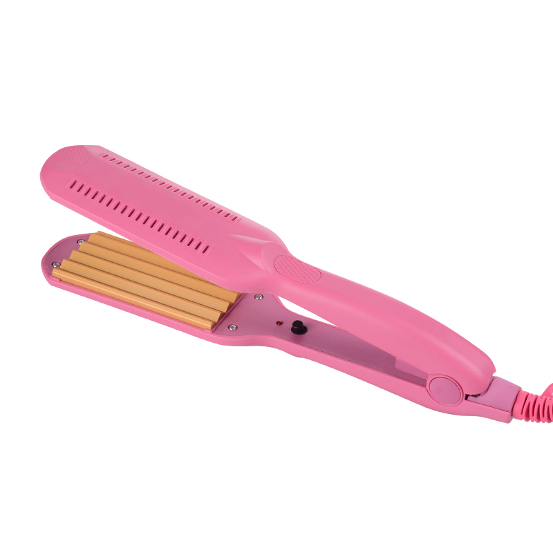Wenyi – Frisoir pour ondulations et crantage,bigoudi, fer à onduler, plaque céramique de mise en plis, coiffure bouclée,: Pink